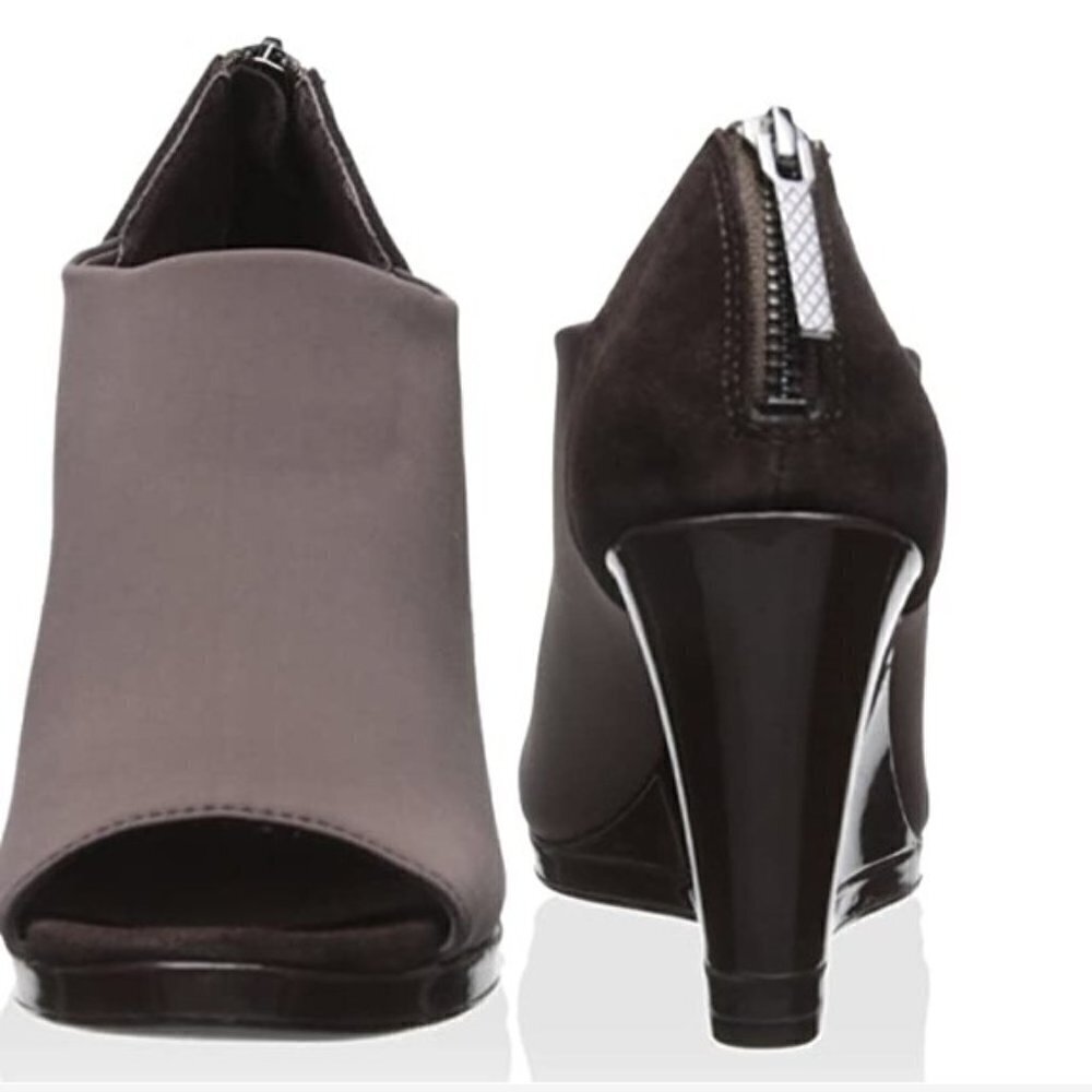 Donald J Pliner Hanna Open Toe Wedge Bootie 6.5 - Picture 5 of 9